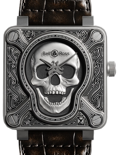 Bell and ross BR 01 Skull Burning BR0192-SKULL-BURN watch review